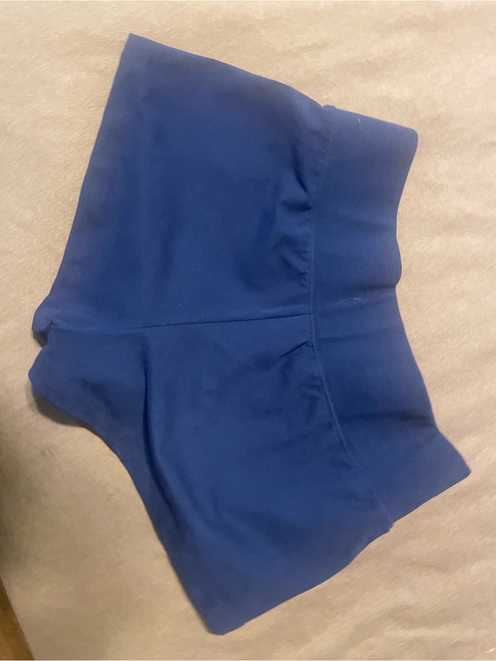 DB Sport Women's Navy Performance Shorts with Yellow Accents - Picture 4 of 4